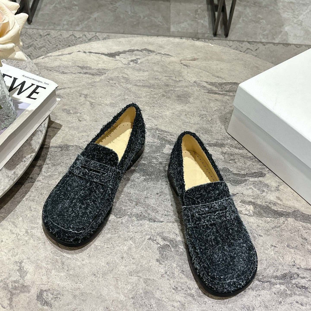 Zapatos de vaca de velcro de nieve Lefour zapatos de cuero de mujer retro versátiles zapatos de hombre de un solo pie zapatos planos franceses Marie-Zhen