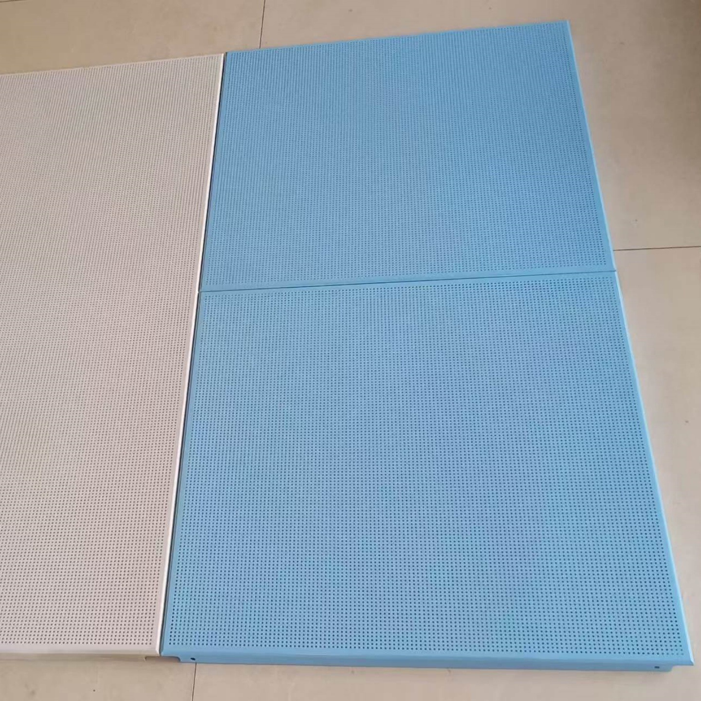 工程铝扣板 600*600全孔铝板 教学楼吊顶铝板 装饰吸音冲孔板