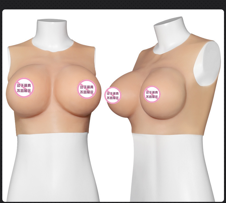 Jiuai Silicone Cross-Dressing Prosthetic Breast Bra, F-Cup Gel-Filled Wearable Fake Breasts — detail image 20