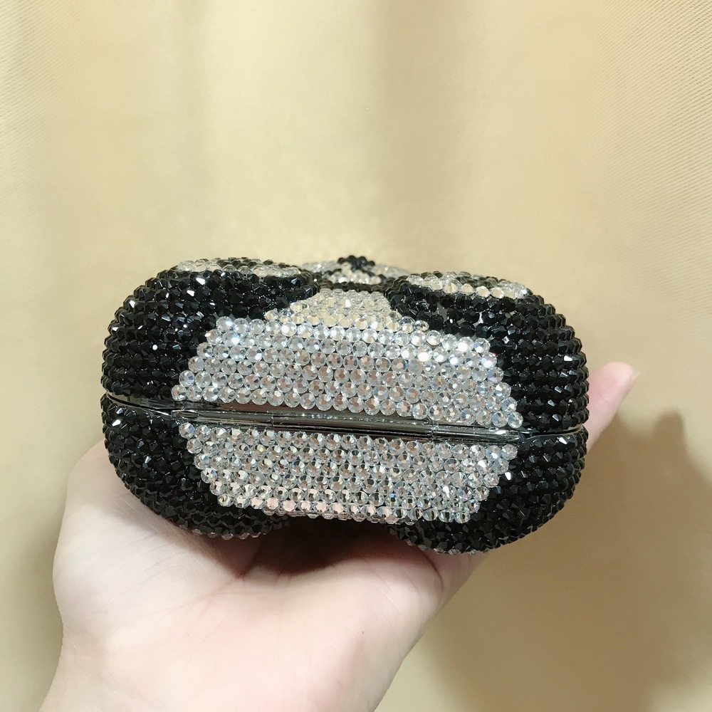 BL116 panda bolsas de diamante de dibujos animados animales cristal bolsas de cena de diamantes hechas a mano bolsas de diamantes bolsas de mano damas