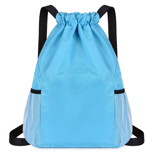 New-style casual large-capacity basketball bag: Waterproof, wear-resistant student backpack with printed design—perfect for tutoring center promotions and featuring a convenient drawstring closure.
