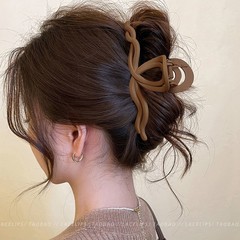 グリッターラージメイラードラインレディース2025新作ハイエンド後頭部ヘアシャーククリップヘアピンヘアアクセサリークリップ