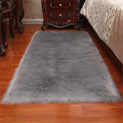 Round Foot Mat, Bedroom Entrance Car Carpet - gray-80x180cm-rectangle