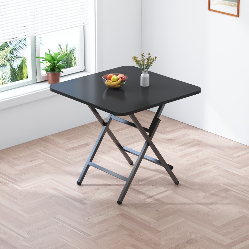 Mesa plegable, mesa de comedor casera, mesa de comedor portátil simple, mesa cuadrada de alquiler, mesa cuadrada simple de comedor