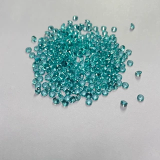 圆形帕拉伊巴纳米裸石4.0-10.0mm 梧州人工宝石 3A品质可蜡镶