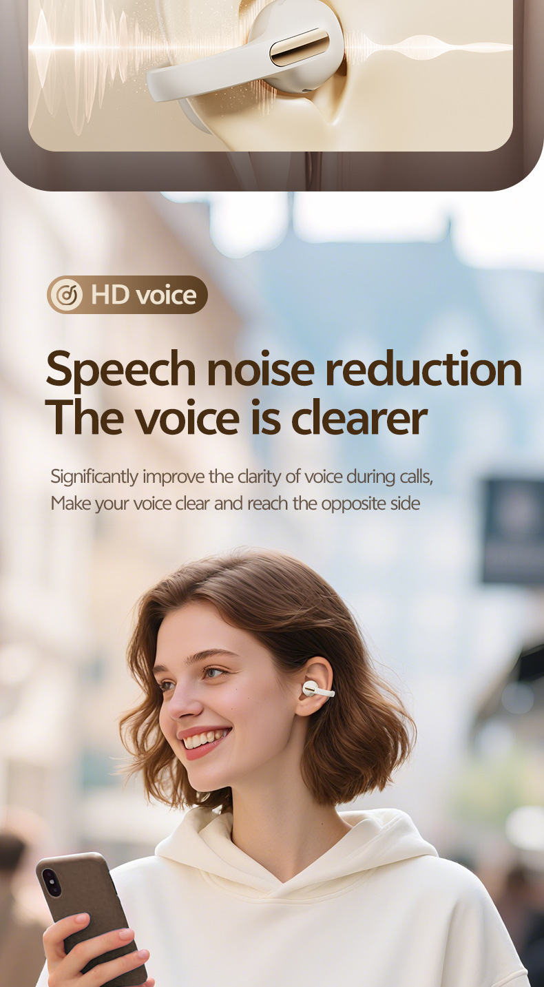 New 2025 OWS Open-Ear Earbuds – High-Fidelity, Smart AI Translation & Ear Clip Design_voghion.com