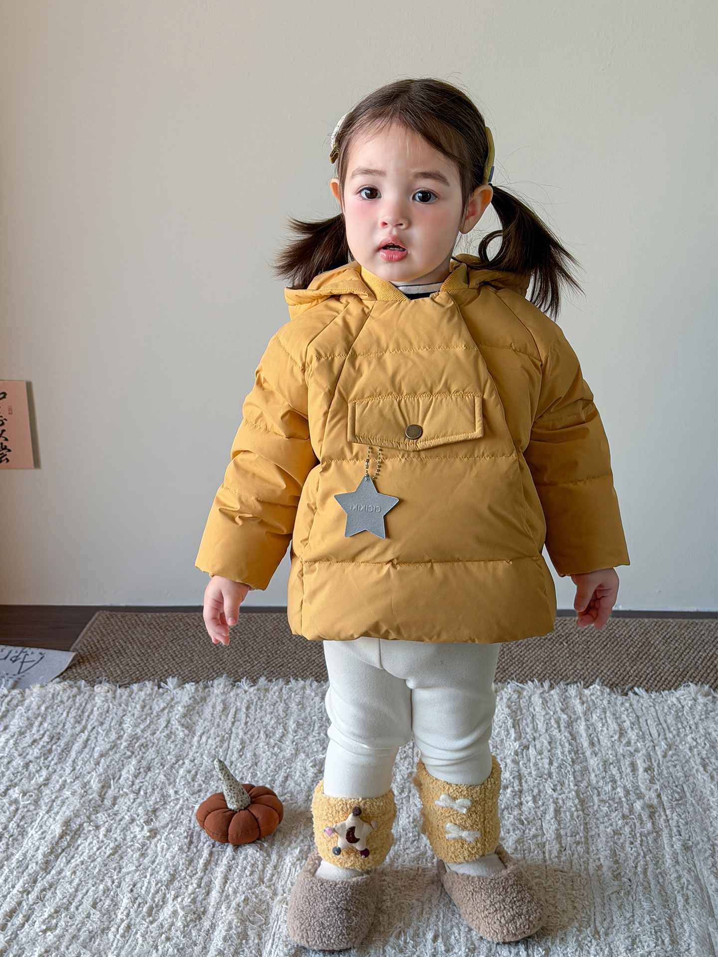 Ropa de niños niñas plumón conjunto de aire extranjero 90 pantalones de abrigo de lana para niños calentamiento ropa de bebé niñas