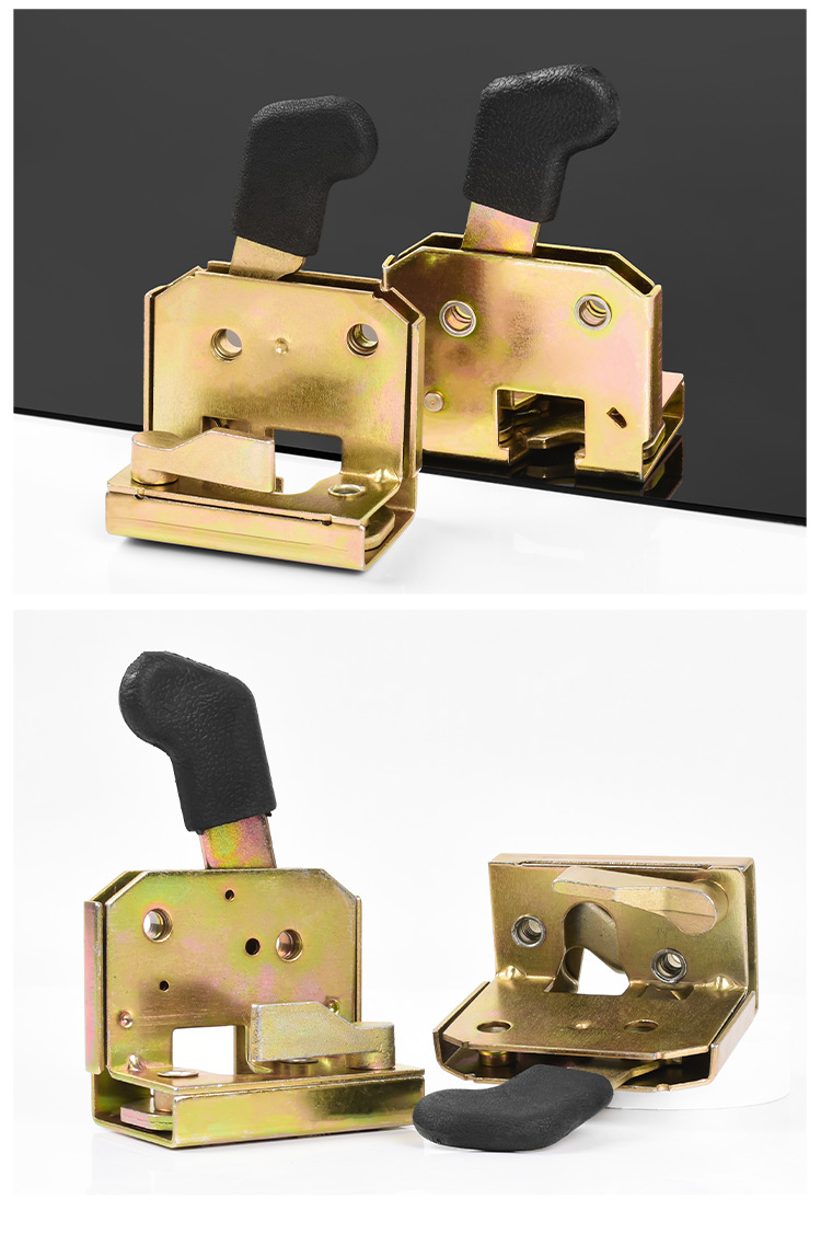 Electric tricycle four-wheel vehicle handle closed shed canopy door lock assembly door handle lock plate car lock lock block