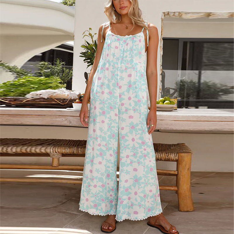 Women's Daily Casual Flower Full Length Jumpsuits display picture 1