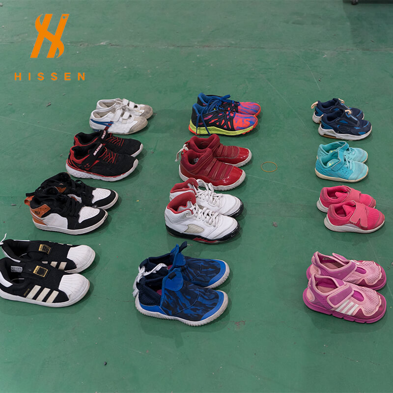 二手品牌鞋男女混合童鞋used brand kids sports shoes批发中东