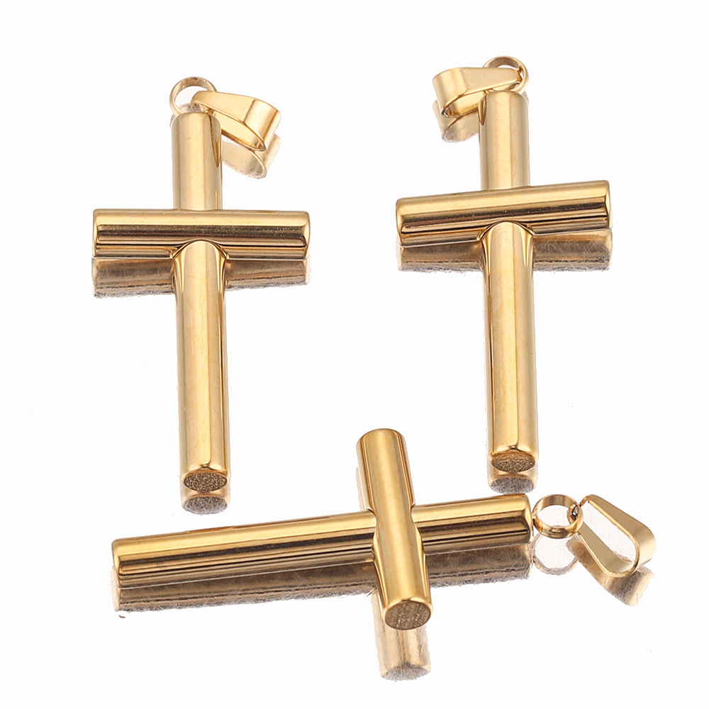 1 Piece 304 Stainless Steel Cross Pendant display picture 5