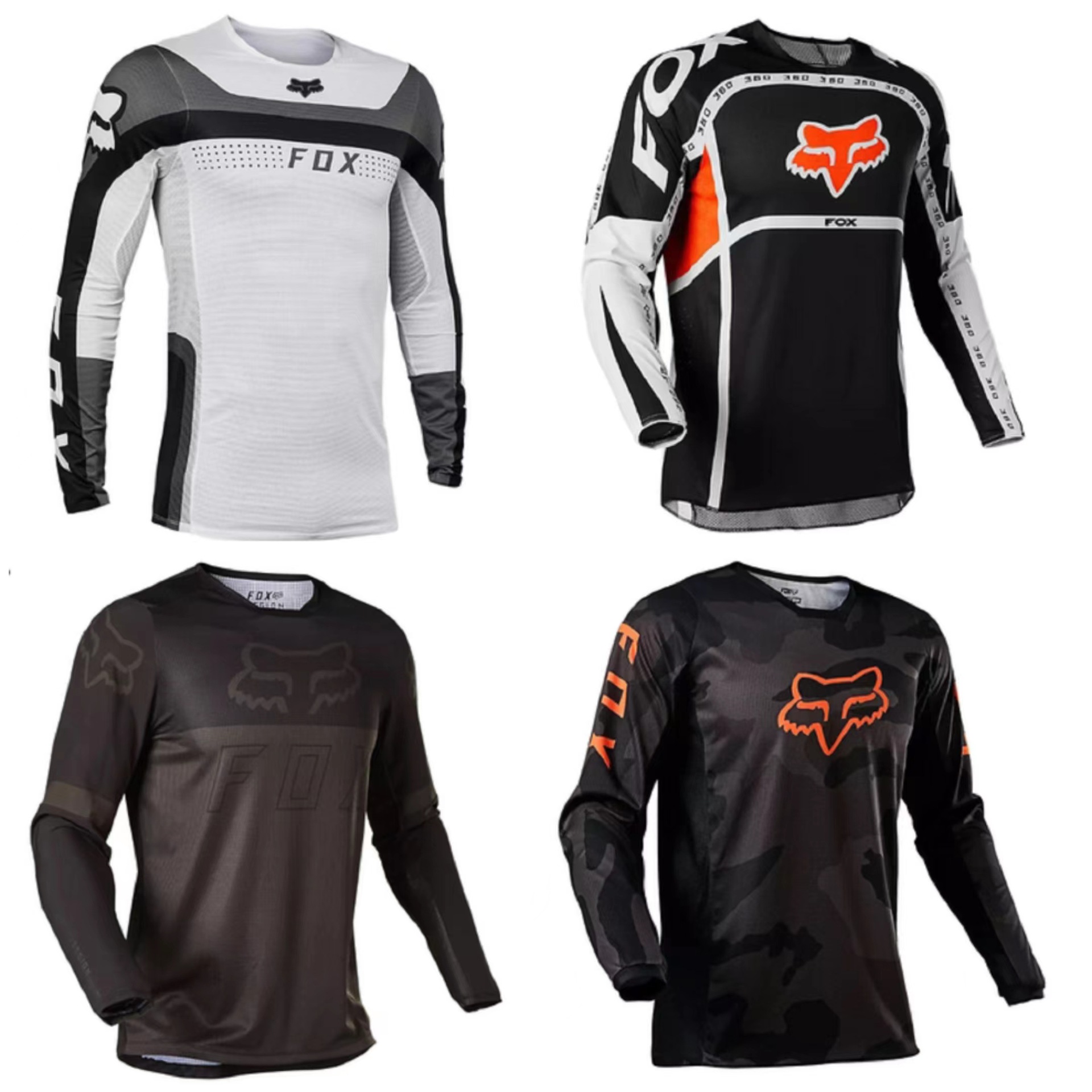 Foreign trade custom explosive cycling clothing custom cross-country motorcycle downhill clothing summer breathable sweat-wicking long sleeve racing clothing