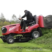 骑乘式草坪机座驾式草坪车 后排草侧排草汽油草坪车 晟合现货供应