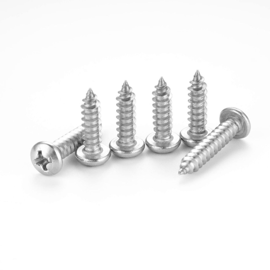 批发304不锈钢盘头十字自攻ST2.2/ST3防锈十字槽防松动防滑