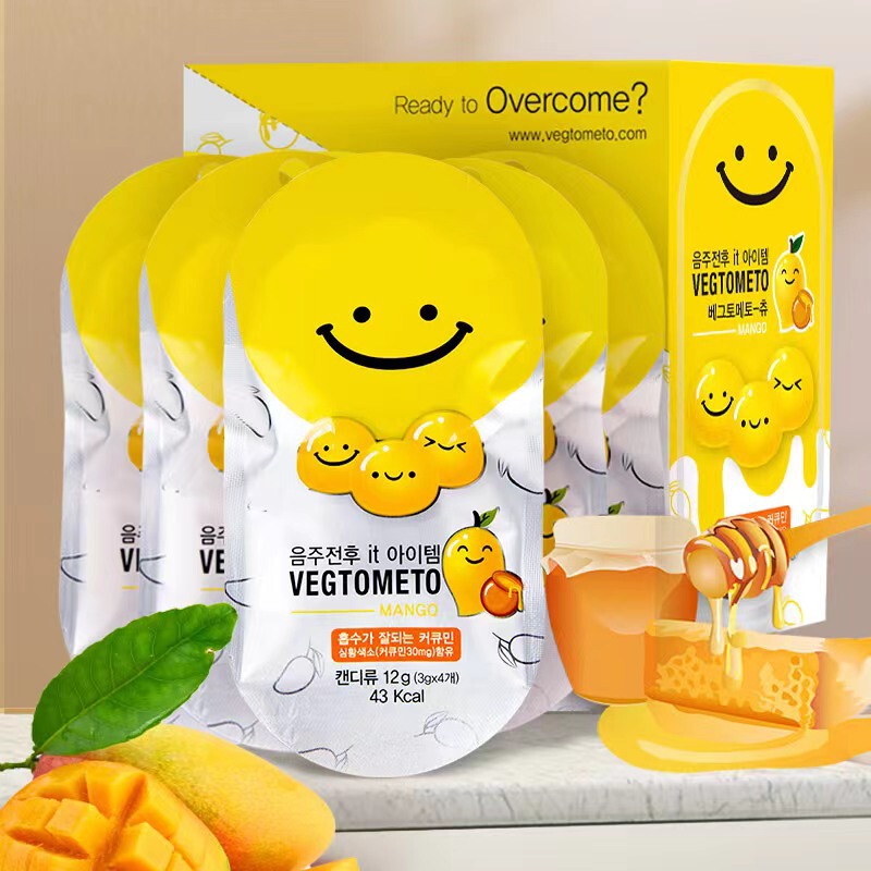 Korean Formula Vegtometo Vegtometo Smiley Face Candy Gummies 9 Non-Hangover Candies Korean Formula Vegtometo Vegtometo Smiley Face Candy Gummies 9 Non-Hangover Candies