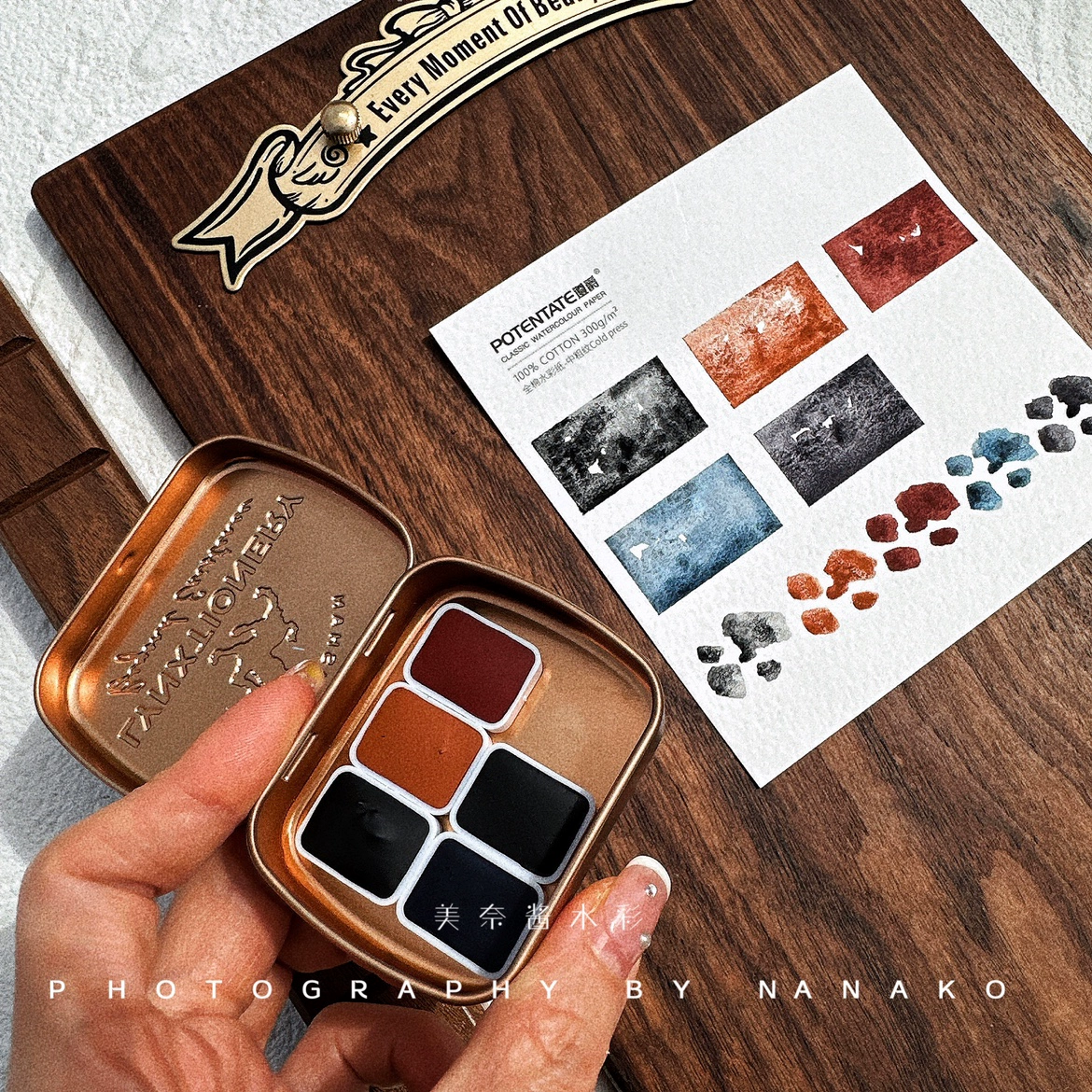 Ds Лунный Цвет 5 Цветов Набор Отпечатающий цвет Акварель Пигмент Твердый Акварель 15ml Одиночный