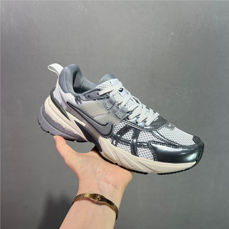 純粋なオリジナル V2K レトロお父さん靴コントラストカラートレンディなジョギングシューズメッシュ通気性スポーツシューズクッション性と耐摩耗性ランニングシューズ|undefined