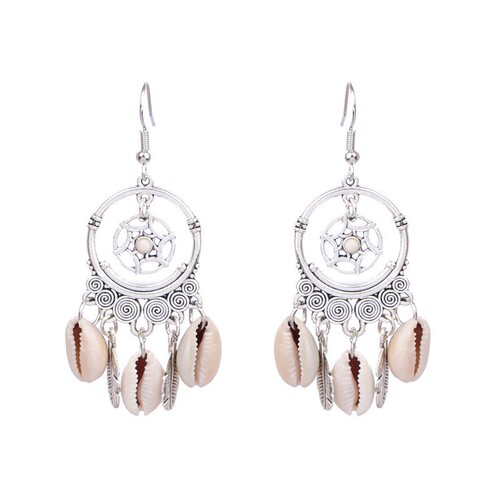 Cross-border Amazon popular earrings multi-piece set European and American handmade round hollow earrings love accessories