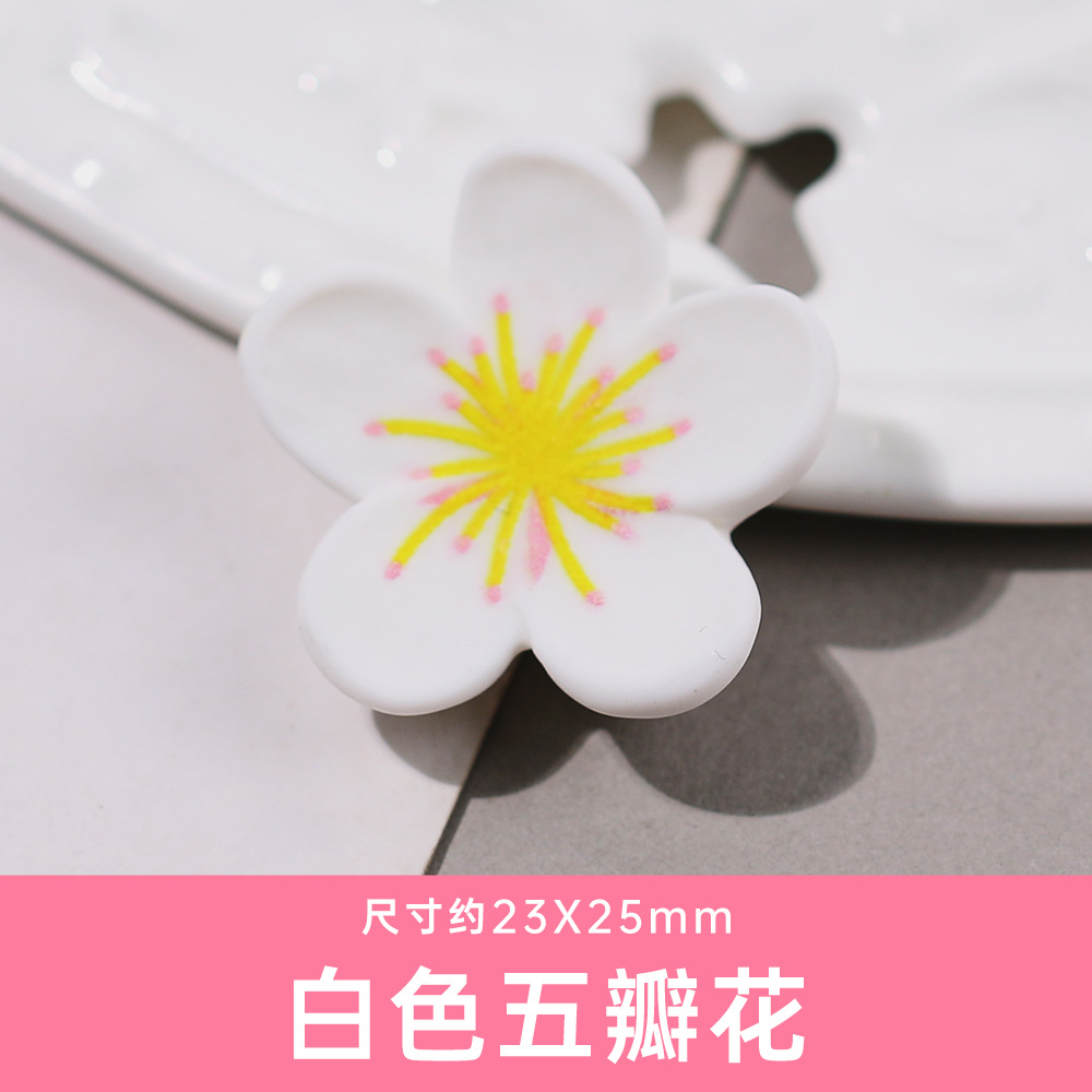 Flor blanca de cinco pétalos