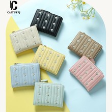 跨境外贸钱包简约wallet女士小钱包时尚短款ins简约迷你零钱包