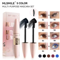 MLSMILE эксклюзивный набор стерео туш для ресниц, не размазывается, удлиняет и подкручивает + 2 цветных палочки