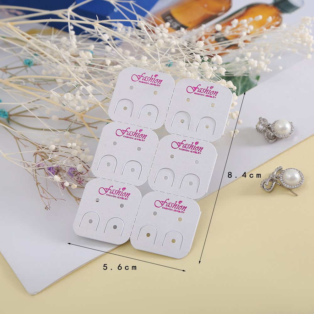 高颜值新款现货耳饰卡片白色耳环耳线项链包装塑料纸卡大衣架卡纸