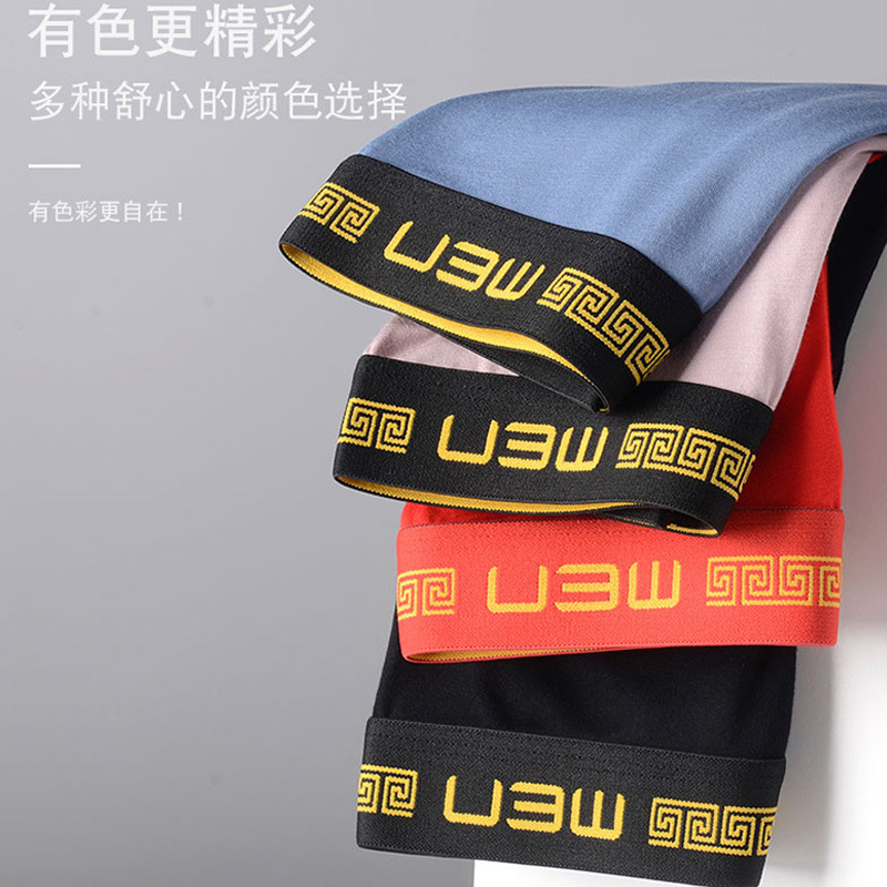 Foreign trade new men's underwear with separate bullets and compartments, comfortable boys' underwear, trendy brand boxer briefs, cross-border wholesale