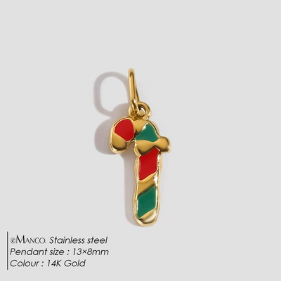 Enamel Bracelet Accessories, Zərgərlik ara hissələri - christmas-cane