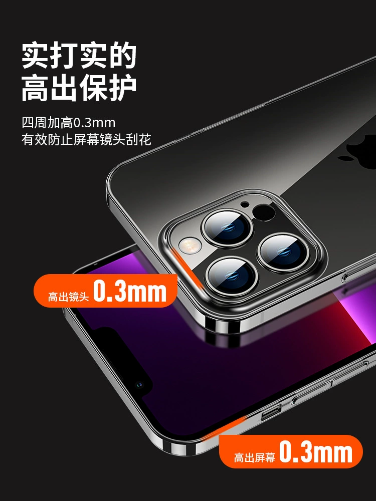 Apple, compatible iphone15, matte phone case, transparent protective case, 13promax, fall protection
