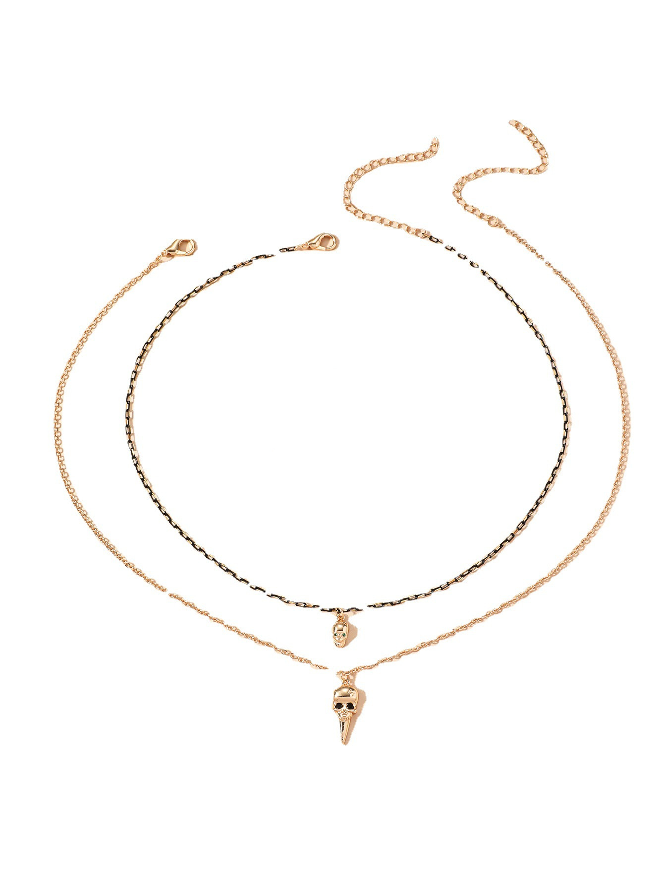 Plating Design Fashion Style Fashion Skull Copper Plating Pendant Necklace 1 Piece