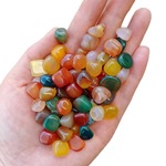 100克分装玛瑙石玛瑙原石玛瑙雨花石小包装花卉多肉铺面彩色颗粒