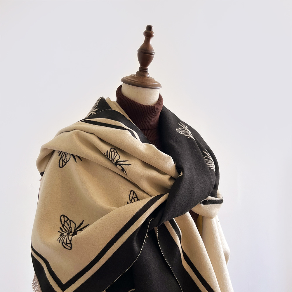 Herbst und Winter neue Imitation Kaschmir Schals für Frauen mit einem Sinn für Luxus, vielseitig Temperament, elegant_voghion.com