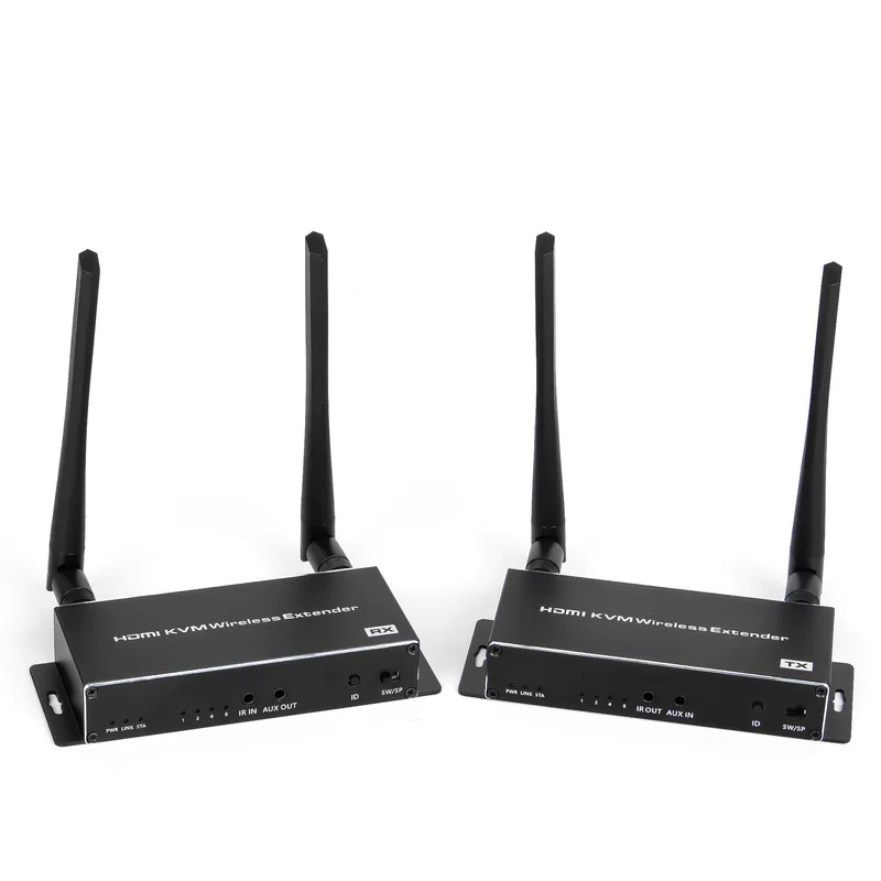 HDMI KVM беспроводной удлинитель 200 м аудио и видео 4K проникновение экран deck клавиатура мышь синхронизация