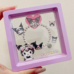 925 Pure Silver Lulumi Bead Bracelet for Parents and Kids, Round Bead Bracelet, Trendy Cute Cartoon Bracelet for Girls, Hand Accessory Gift and Decorative Accessory