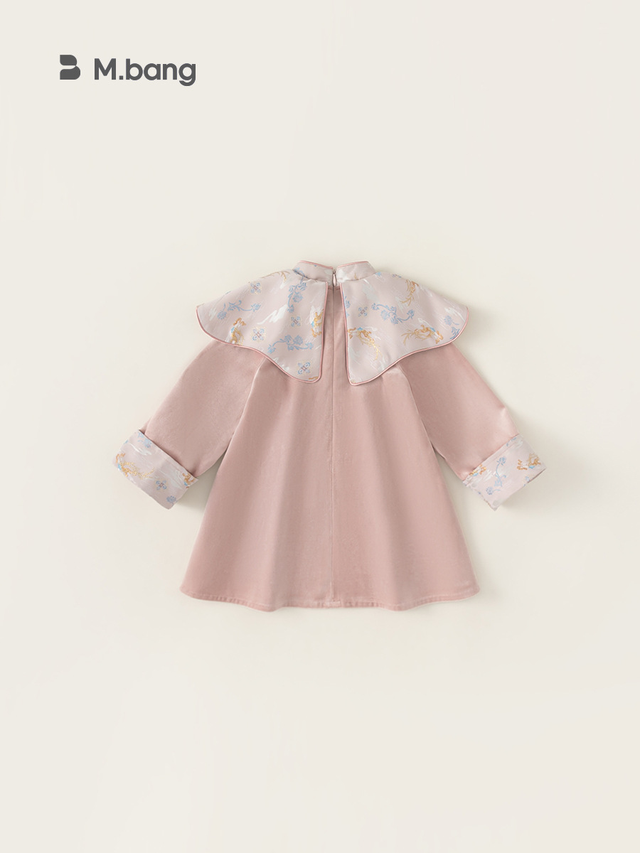 Youbao ropa infantil de niñas nuevo vestido chino otoño nuevo vestido de aniversario de bebé vestido de princesa vestido de estilo nacional image 5