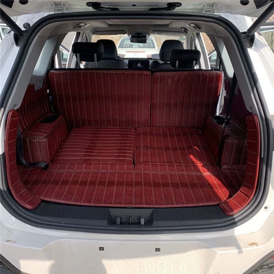 Foot mat full surround car trunk mat wine red default
