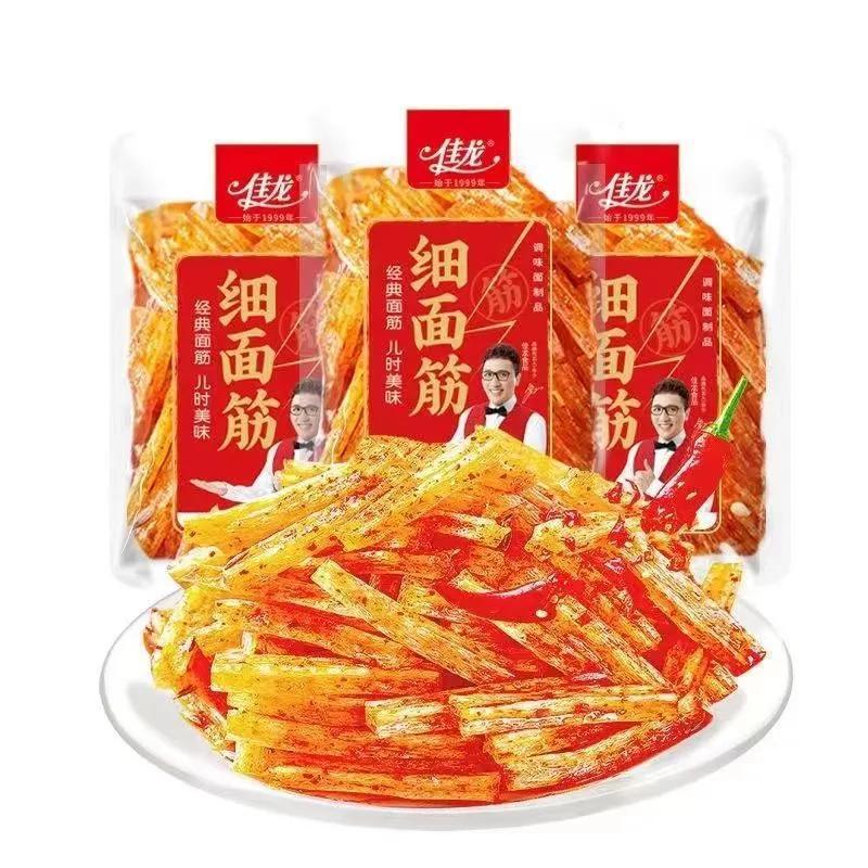 Wailong Xiaojin Jialong Xiaojin spicy skinless noodles Qinzishao spicy vegetarian leisure internet snacks wholesale gift set