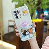 Applicable OPPO RENO6 4G mobile phone case new simple soft shell luxury, cute pure color trendy animation