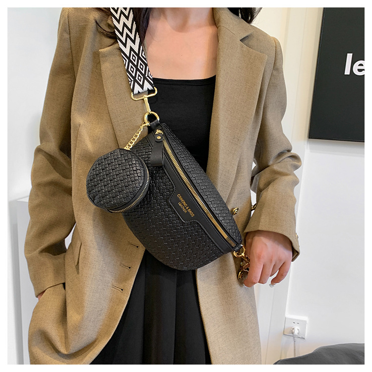 456g Weight Polyester Lining Material Zipper Closure Type Single Shoulder Strap Strap Type Fanny Pack Bags Type Daily Occasion Pu Leather Material Solid Color Pattern All Seasons Season Women's Gender Streetwear Style Semicircle Shape Women's Pu Leather Solid Color Streetwear Semicircle Zipper Fanny Pack 4