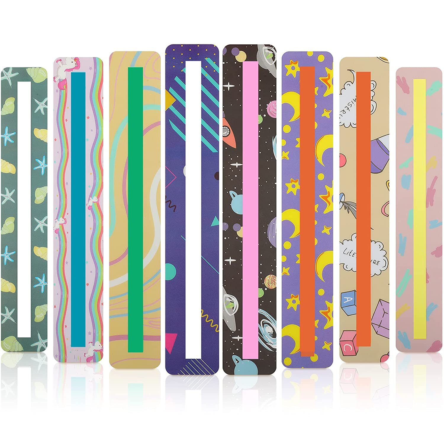 Marcadores de libros coloridos de lectura guiada, éxito de ventas en Amazon, venta directa de fábrica, para ayudar a niños, profesores y asistentes con dificultades de lectura