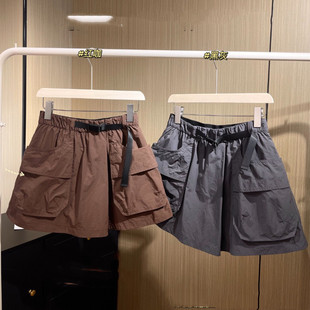 25 New Summer Products, Sports, Leisure, Work Clothing, Lightweight, Simple, Woven Two-Color Splash-Proof Culottes for Women, Outdoor Workwear