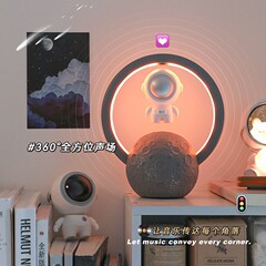 Astronaut Creative RGB Suspended Astronaut Bluetooth Speaker Wireless Subwoofer Ornament Birthday Gift for Boyfriend