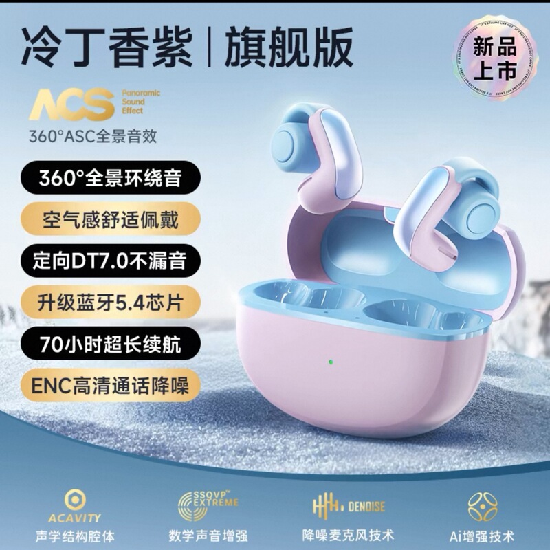 国境を越えた人気商品miniso Bluetooth翻訳イヤホンv12owsイヤークリップ型イヤホン、ノイズキャンセリング機能搭載、工場卸売|undefined