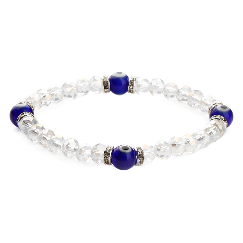 Pulsera de cuentas de ojos azules de Turquía de suministro transfronterizo Fátima Palm Devil eye