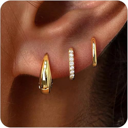 European And American Cross-Border Hot-Selling Smooth Round Hoop Ins Trend Simple Fashionable Elegant Ear Cuffs Women's_voghion.com