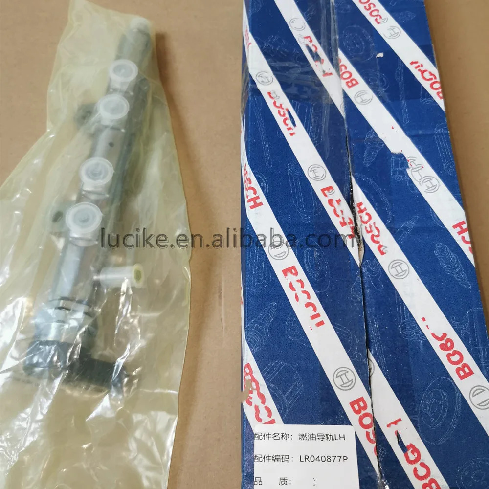 对于左燃油轨LR035125 LR040877 JDE33019上带有气门传感器的3.0