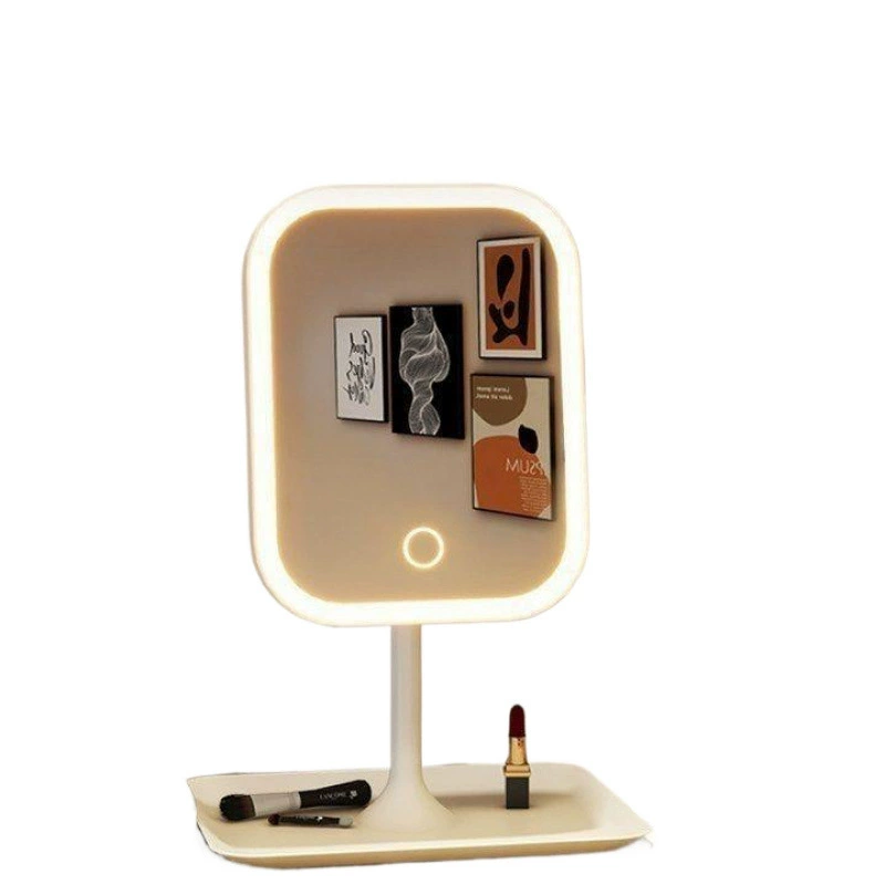 Smart dressing table with light for bedroom for students, table fill light, mirror