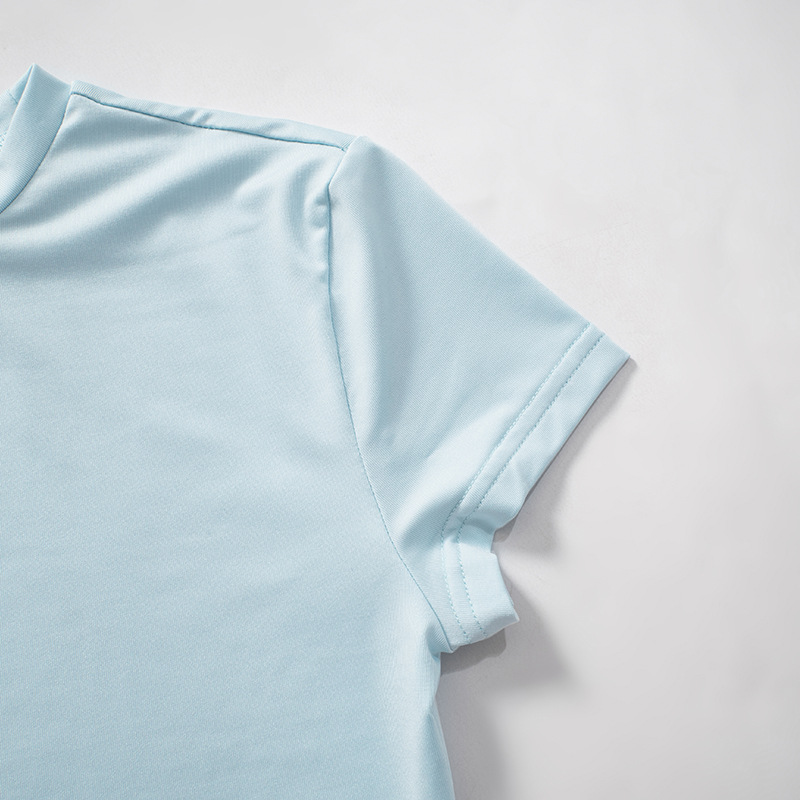 Ropa de otoño para mujer, cuello redondo, manga corta, cintura alta, pantalones adelgazantes, traje informal