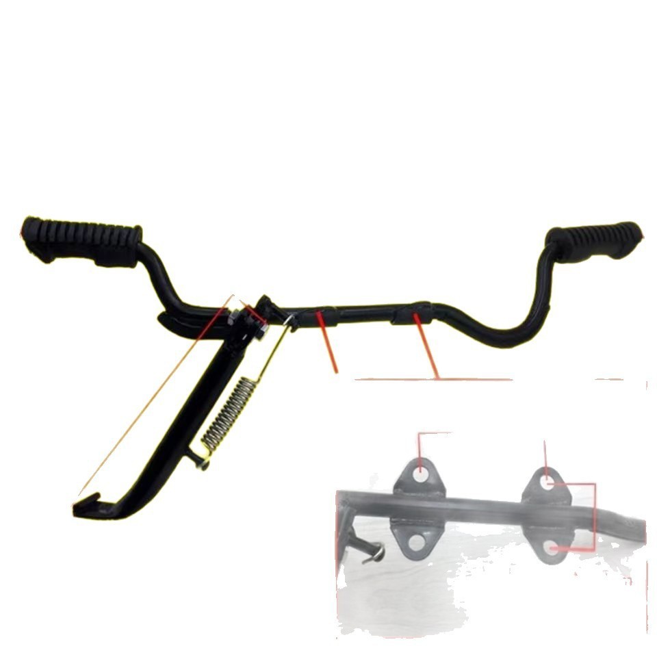 Curved beam motorcycle parts: Dayang DY100 side stand, 110 Tai Honda side support assembly