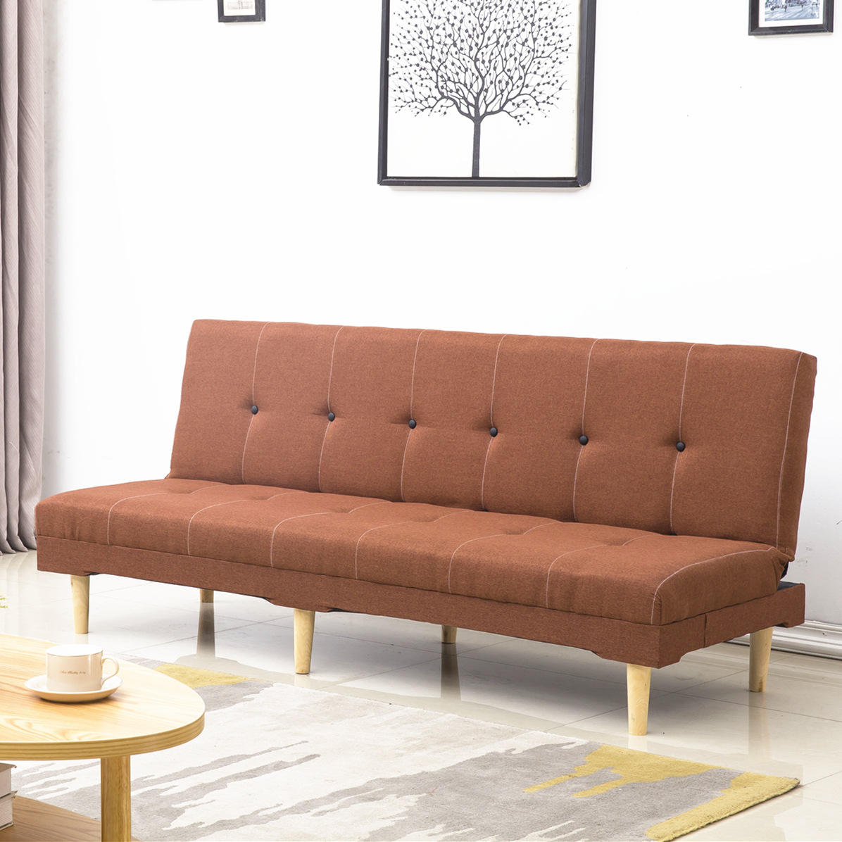 Fábrica directa sofá pequeño tipo simple cama plegable alquiler de alquiler económico esquina sala de estar dormitorio tienda al mediodía
